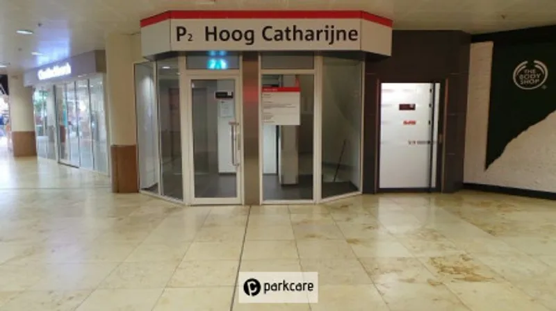 Parkeergarage P2 ingang in Hoog Catharijne