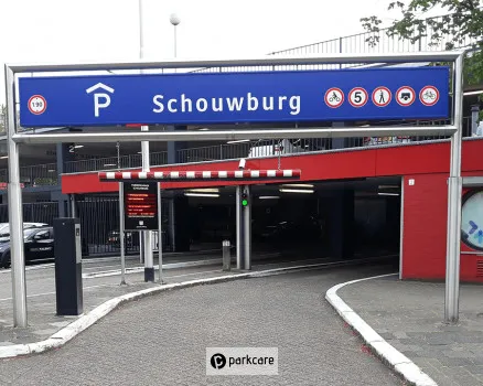 Parkeergarage Schouwburg P1 ingang parkeergarage