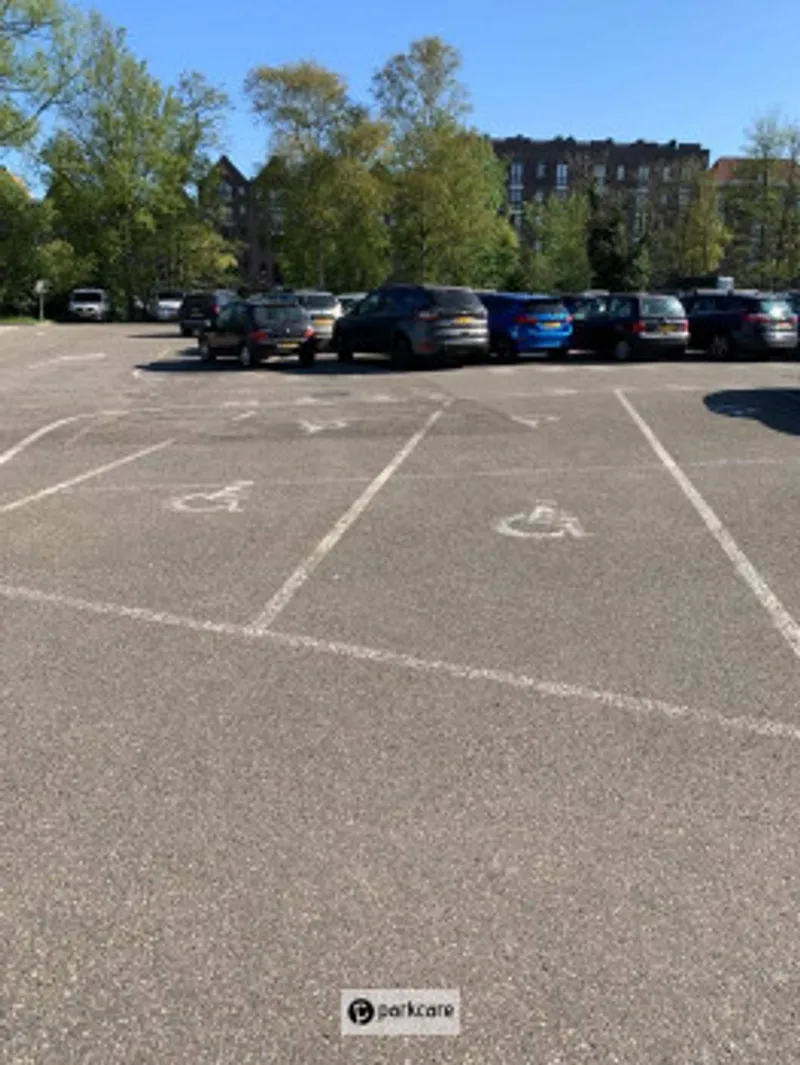 Invalide parkeerplaatsen Parkeerterrein Plantage